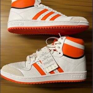 Adidas Top Ten Hi Men's Shoes White-Orange s24136